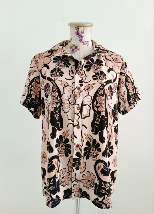 Camisa Tigre y flores